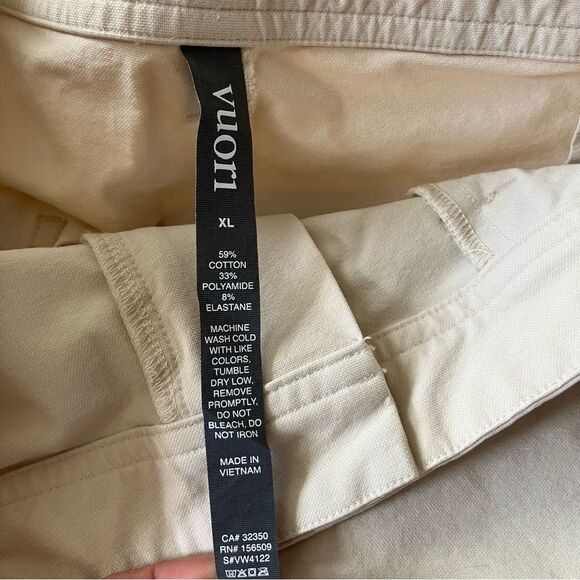 Vuori New w/ Tag Cream Milkweed Wide Leg Carpenter Gateway Pants XL Extra Large - Picture 4 of 13